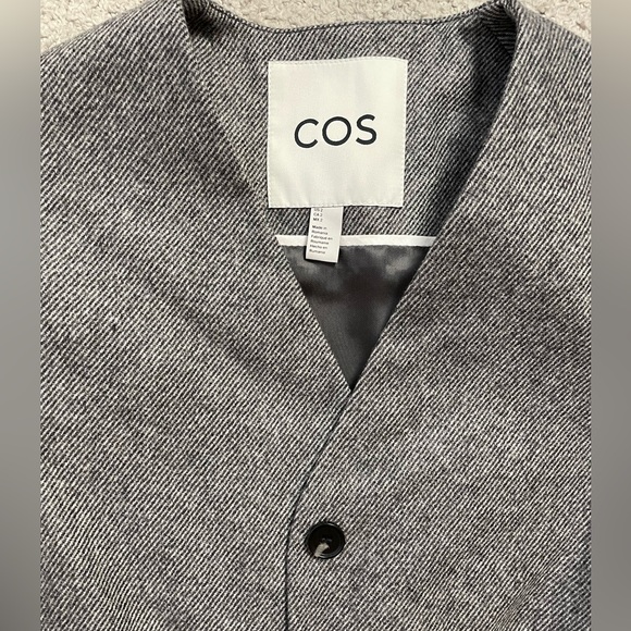 COS Wool-Blend Tailored Vest - Size 2 - Picture 3 of 3